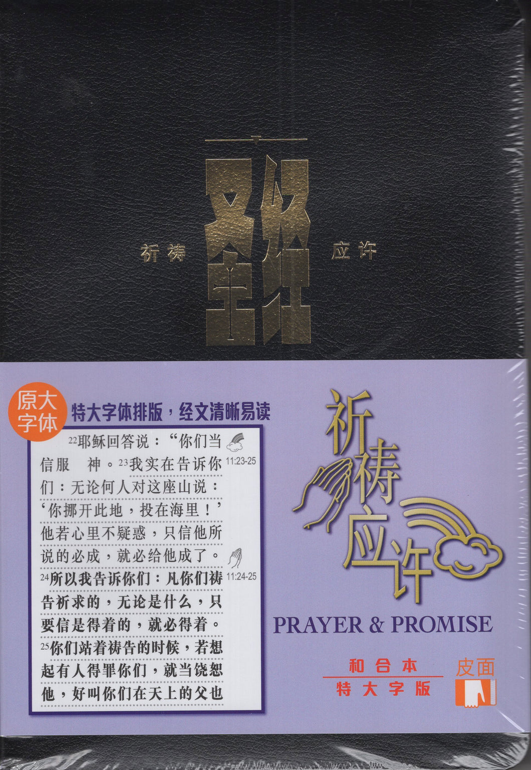 聖經-祈禱應許版(特大字版/簡/ 皮面金邊/姆指索引)CAS1331  #01A-039D